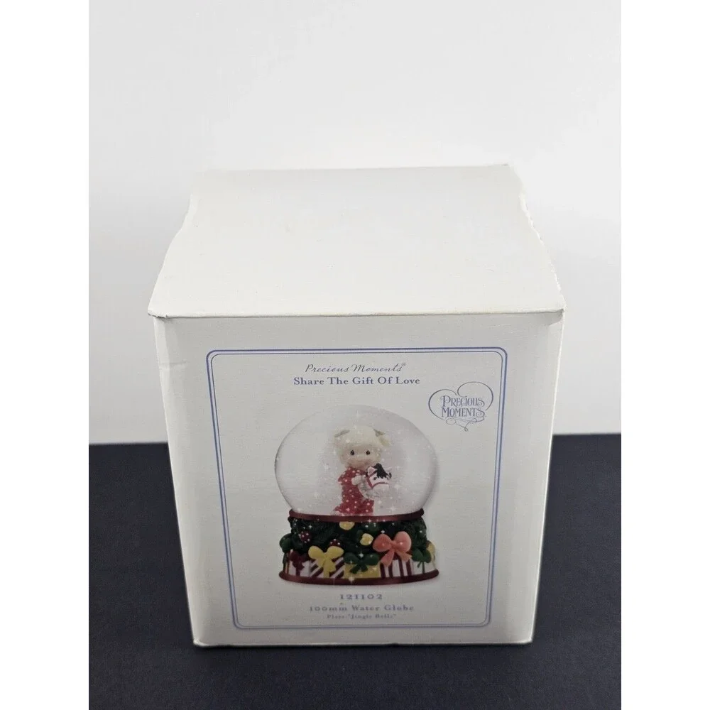 Precious Moments “Jingle Bells” Snowglobe w/ Box Share The Gift Of Love 121102
